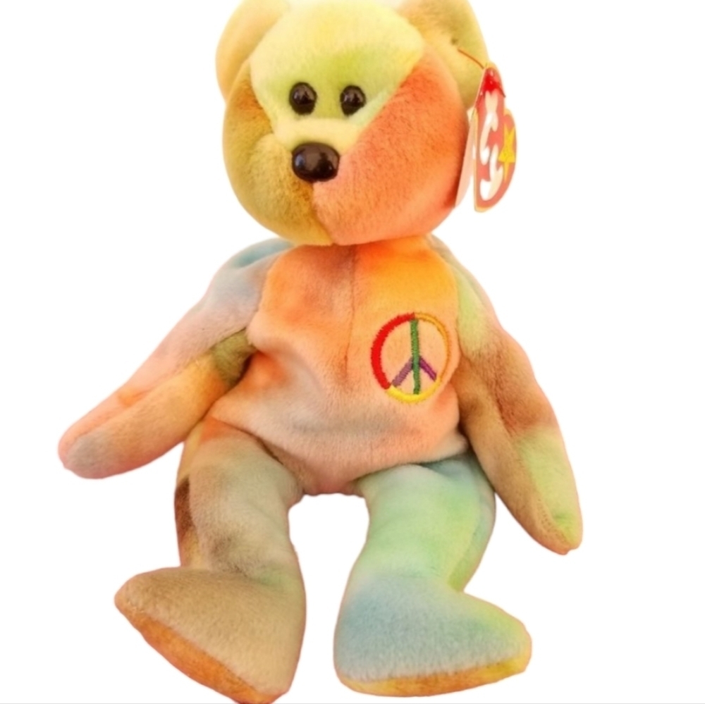 PEACE Ty Beanie Babies The Bear Vintage